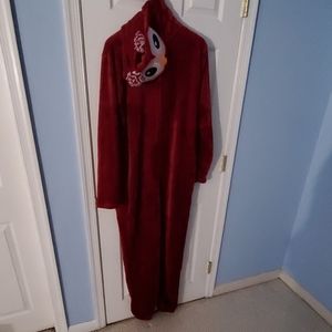 Womens Body Candy Full Pajama Suit with Hood